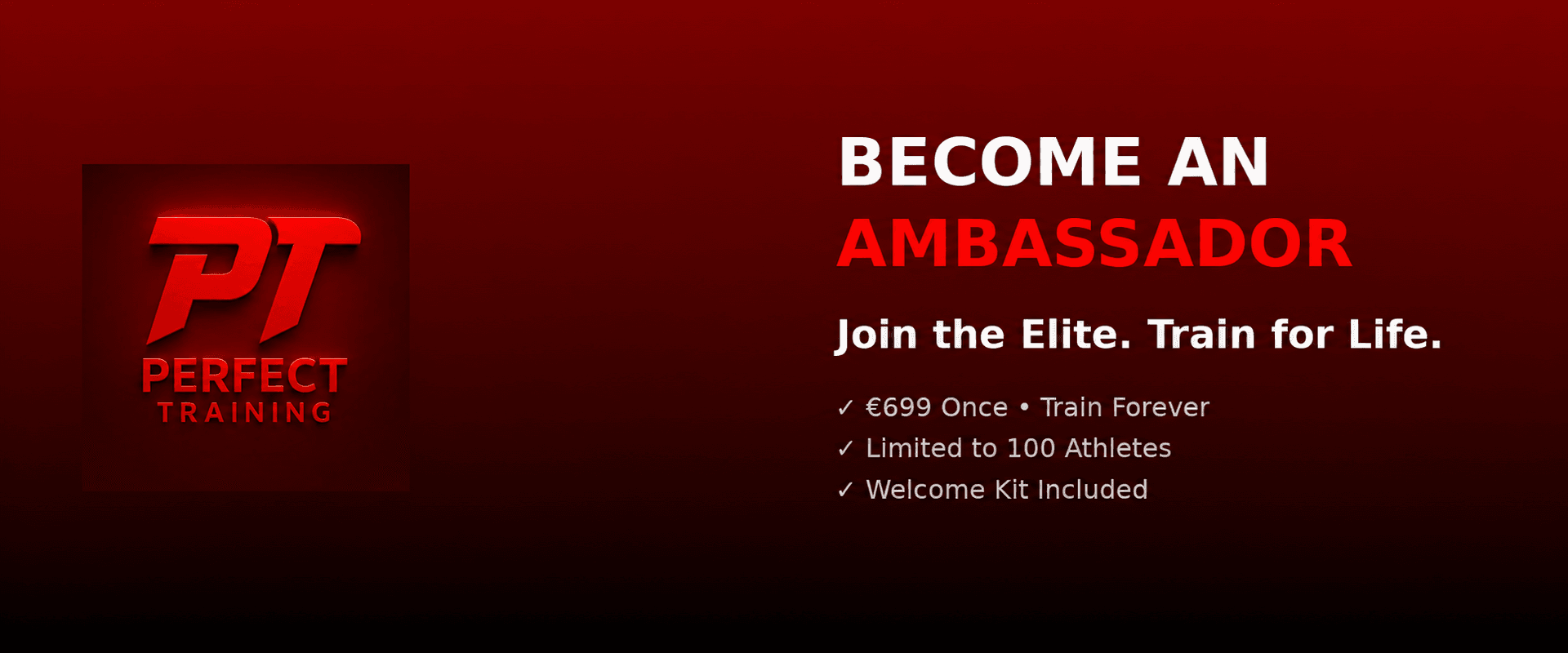 Become an Ambassador — Join the Elite. Train for Life.